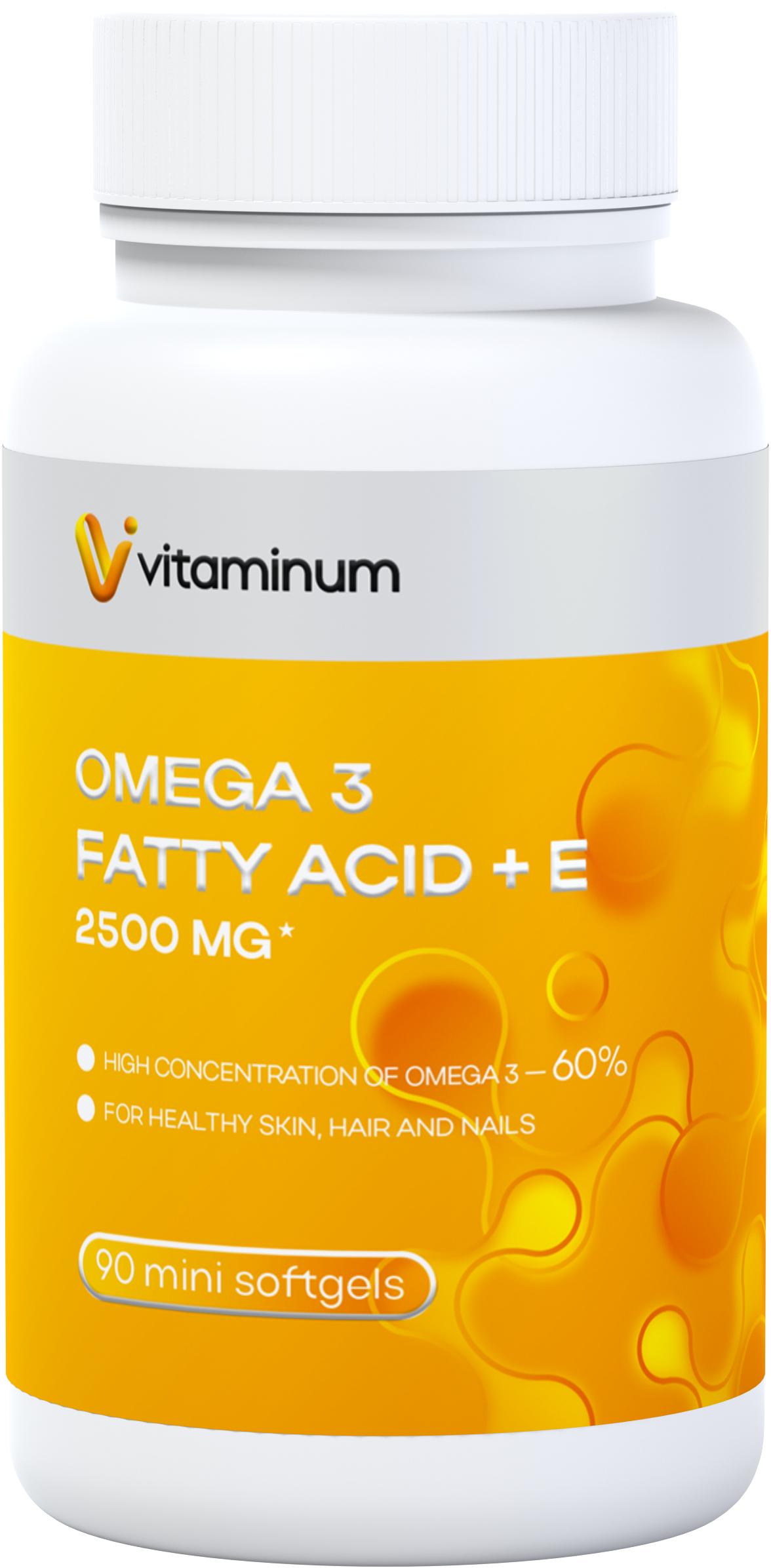  Vitaminum ОМЕГА 3 60% + витамин Е (2500 MG*) 90 капсул 700 мг   в Джанкое